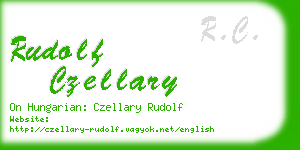 rudolf czellary business card